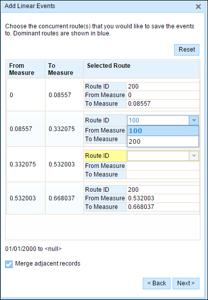 Software-selected dominant route Software-selected dominant route